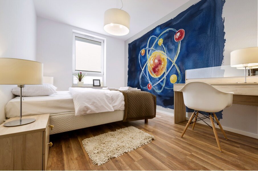 Atomic Orbit Dance 29HBCJ 45 Mural print