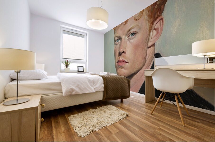 Auburn Gaze Portrait H92N5Z 58 Mural print