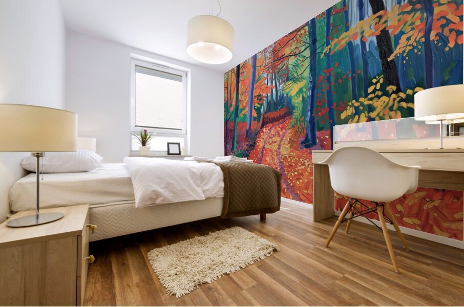 Autumn Path NZ92C3 55 Mural print