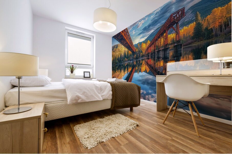 Autumn Reflections Y59H2N 65 Mural print