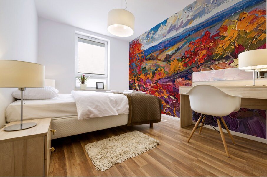 Autumn Vista Over Hills P23K8N 59 Mural print