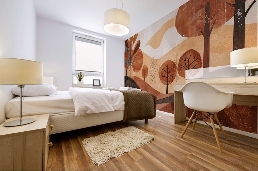 Autumn Whispers 7H3N2B 45 Mural print