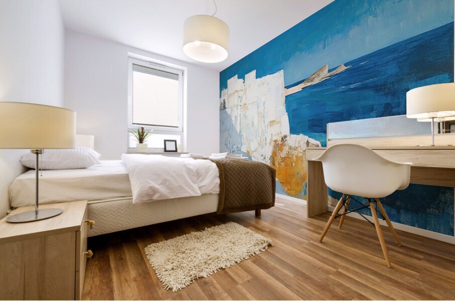 Azure Cliffside Vista H2N9P2 50 Mural print