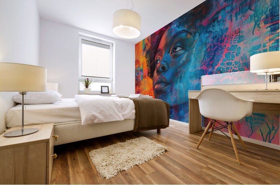 Azure Gaze Forward 2H9N3Z 63 Mural print