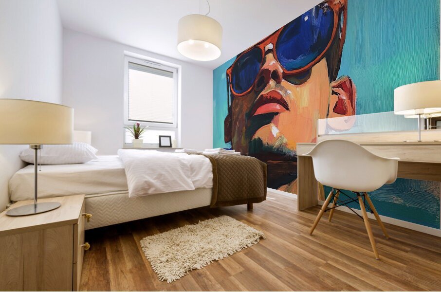 Azure Gaze Summer 9H3N2Z 57 Mural print