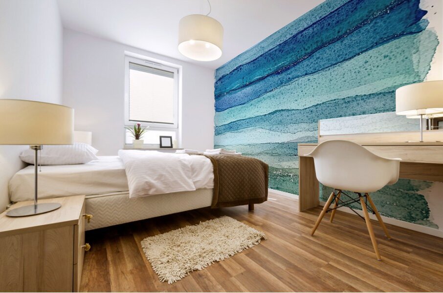 Azure Horizons Tranquil Depths 7P3H2N 45 Mural print