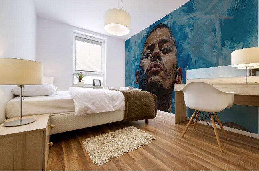 Azure Ink Reverie Y9N5D2 58 Mural print