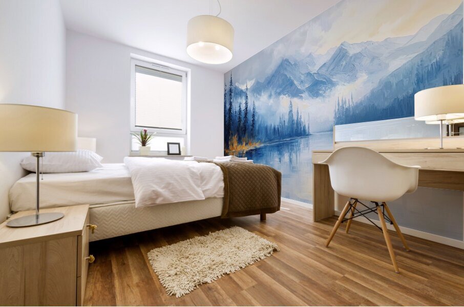 Azure Mountain Serenity 9P3N2H 57 Mural print