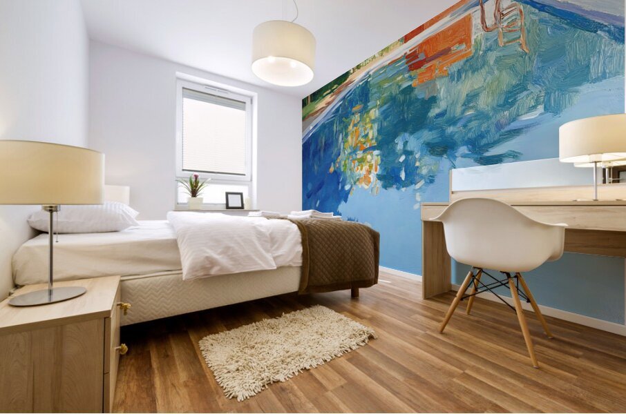 Azure Reflections Poolside 7H3N9P 58 Mural print