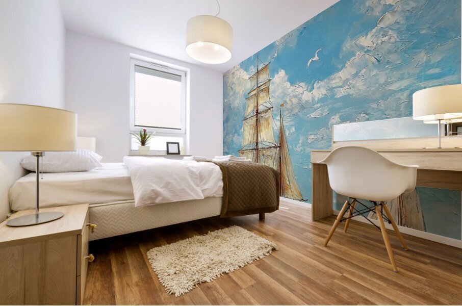 Azure Regatta Daybreak H2N9P2 50 Mural print