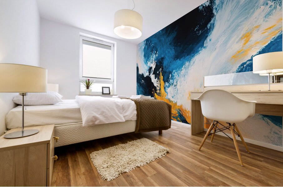 Azure Turbulence NHB925 52 Mural print