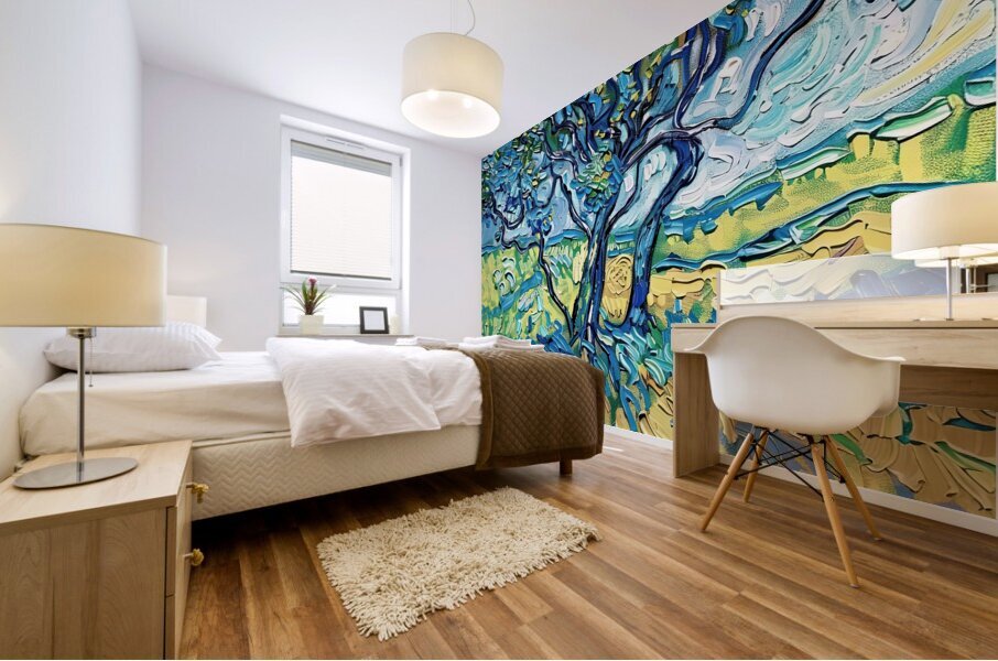 Azure Tree Reverie H2N9P2 57 Mural print