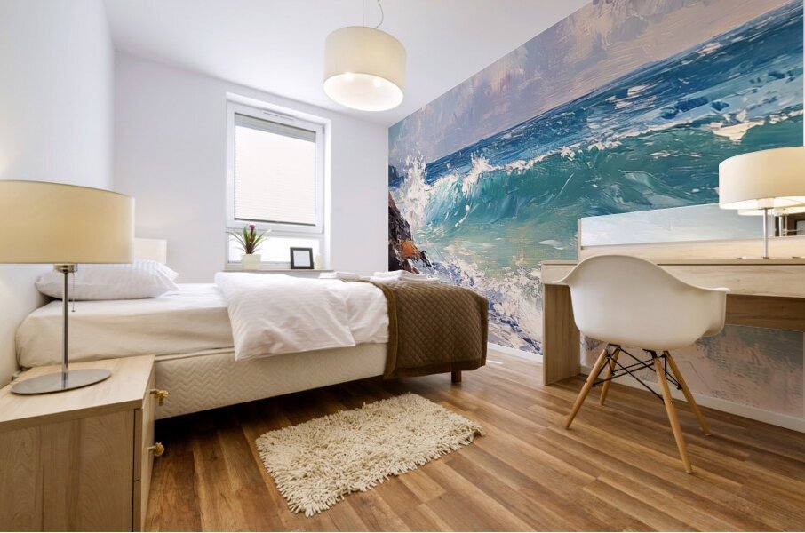 Azure Waves Crashing H29PN 55 Mural print