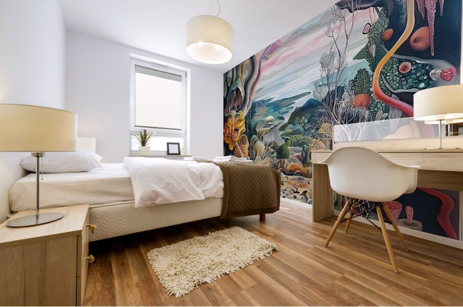 Biomorphic Seascape Vision H2N9P2 60 Mural print