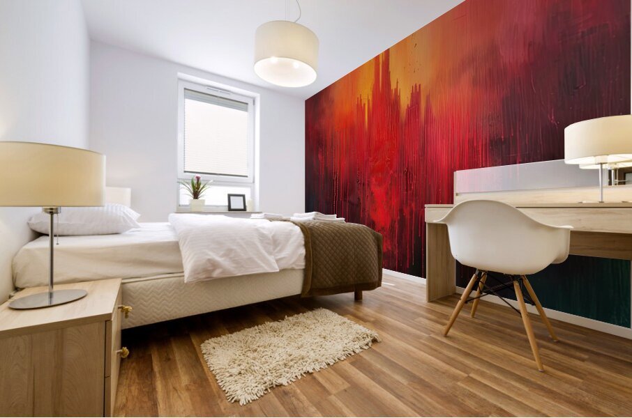Bleeding Cityscape KH295N 55 Mural print
