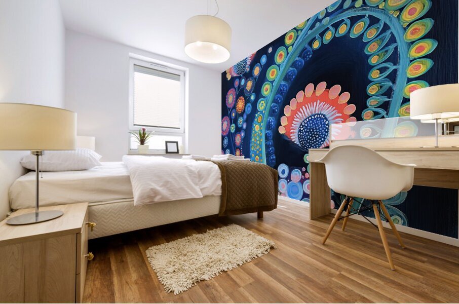 Blooming Cosmos 7H9N2P 47 Mural print