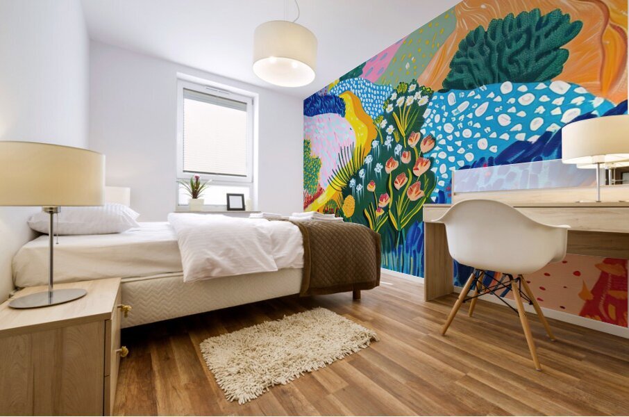 Blooming Desert Hills 7P3H2N 53 Mural print