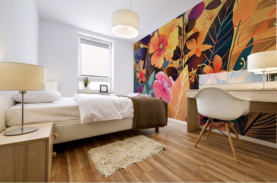 Blooming Garden Rhapsody H3N9P2 53 Mural print