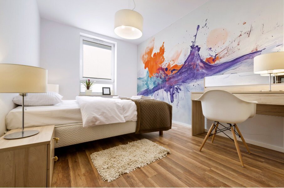 Chromatic Convergence 8H29P7 45 Mural print