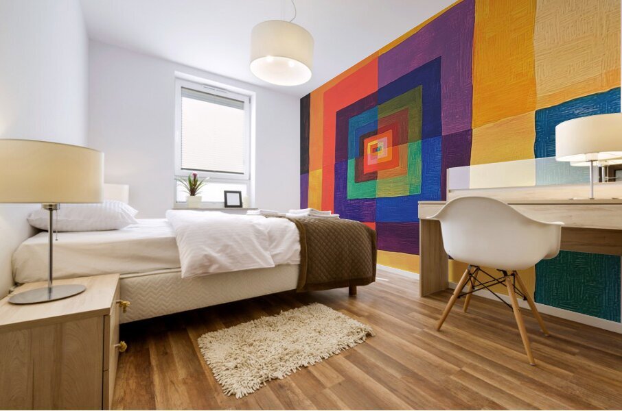 Chromatic Convergence H2N3P9 55 Mural print