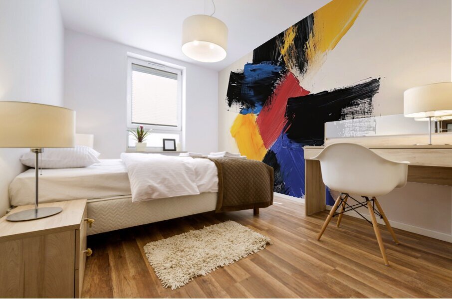 Chromatic Convergence J9H2N3 58 Mural print