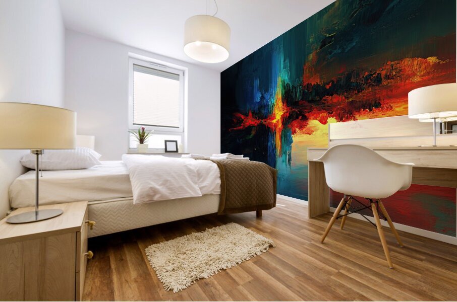 Chromatic Convergence Y59H2N 62 Mural print