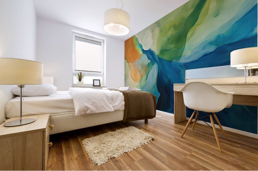 Chromatic Convergence Y59H2N 55 Mural print