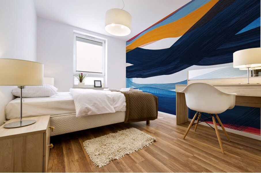 Chromatic Currents 2P9H3N 58 Mural print