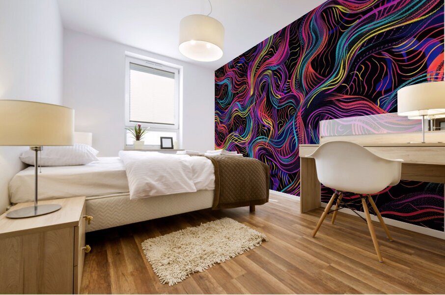 Chromatic Currents 2P9J3H 48 Mural print
