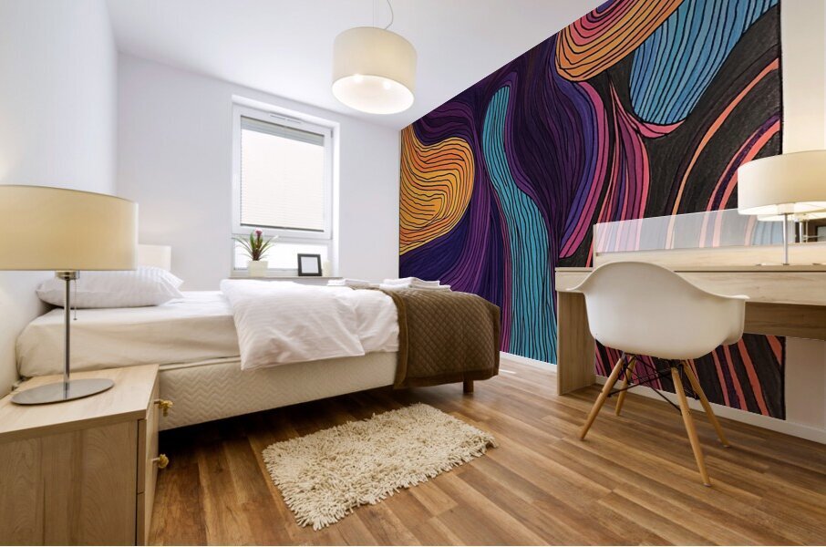 Chromatic Currents 79HBC2 48 Mural print