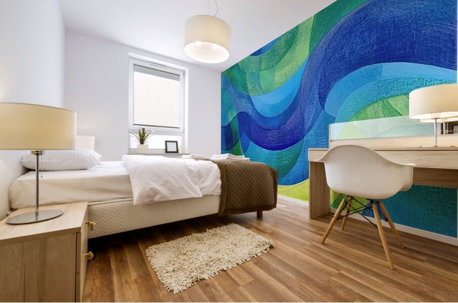 Chromatic Currents 79B2N5 48 Mural print