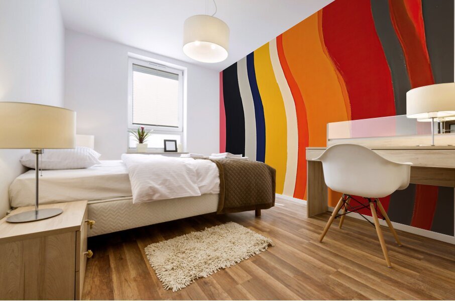 Chromatic Currents 7P3D9N 45 Mural print