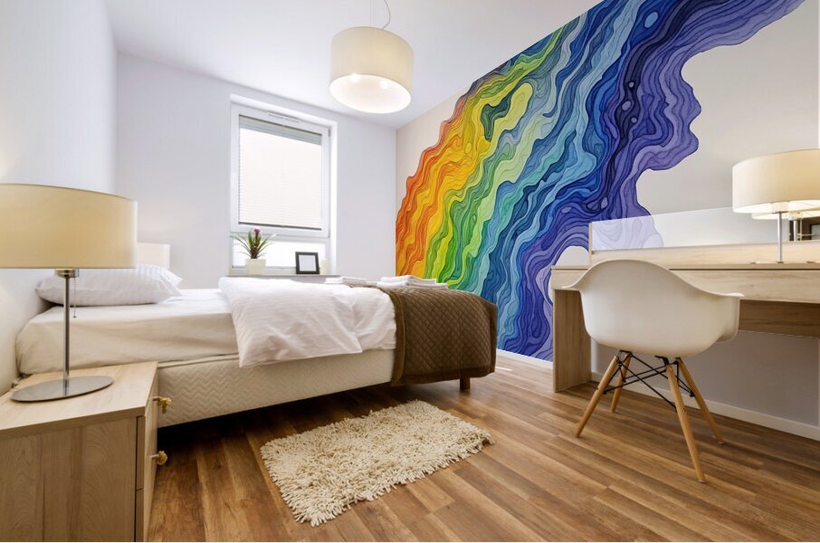 Chromatic Currents 7H3N2P 50 Mural print