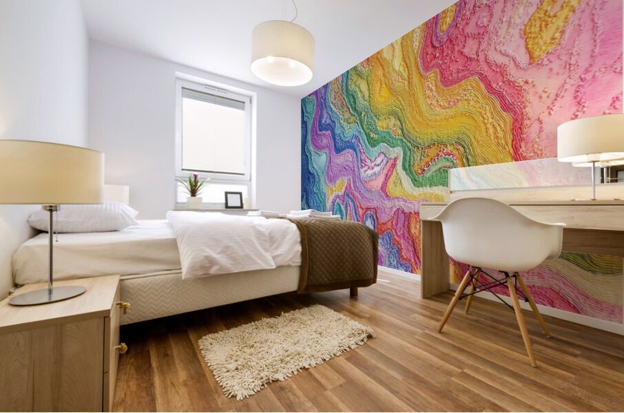 Chromatic Currents 7P3H9N 64 Mural print