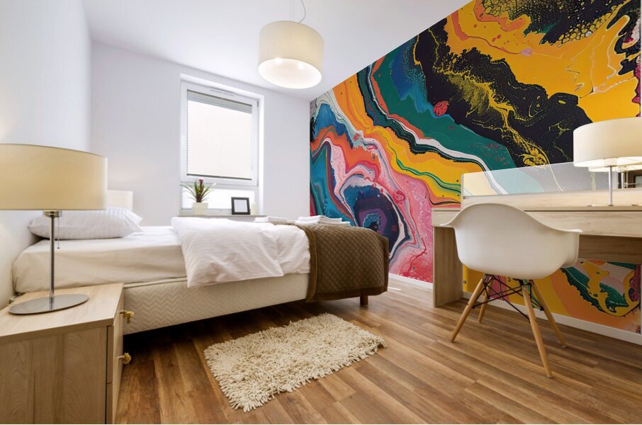 Chromatic Currents Y59H2N 47 Mural print