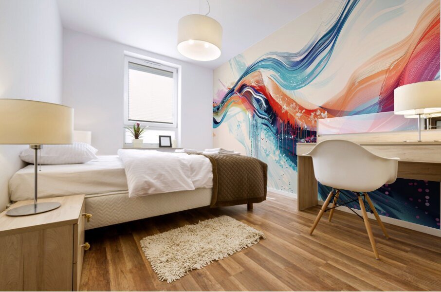 Chromatic Currents Y59H7 57 Mural print
