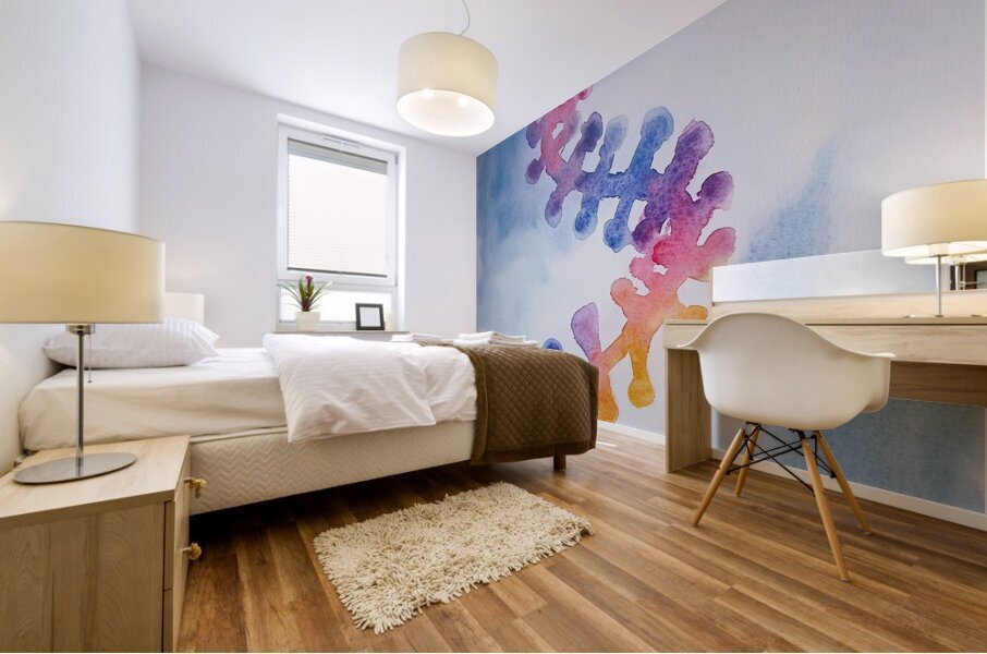 Chromatic Dance 7P3H2N 47 Mural print