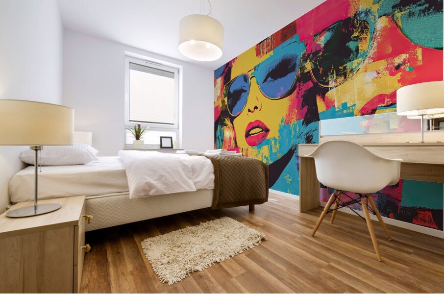 Chromatic Glamour Burst Y92HK8 60 Mural print