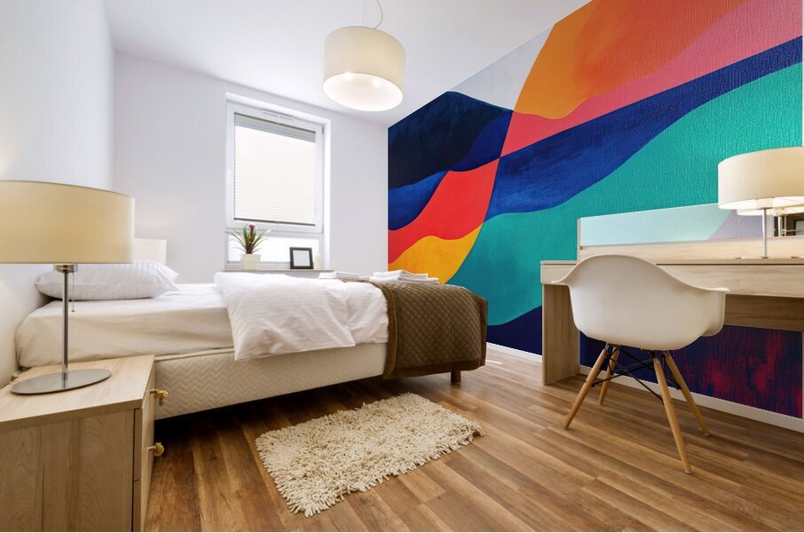 Chromatic Horizons H3C9N2 57 Mural print