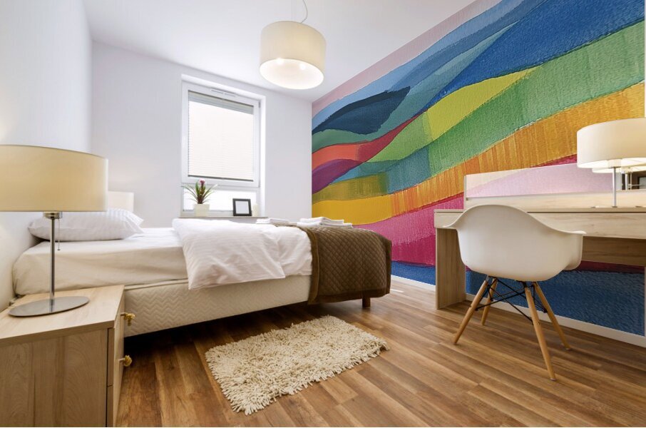 Chromatic Horizons H3N2P9 56 Mural print
