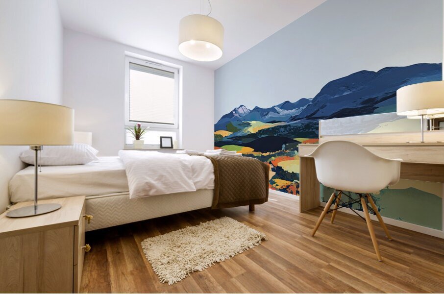 Chromatic Horizons H3P2N9 55 Mural print