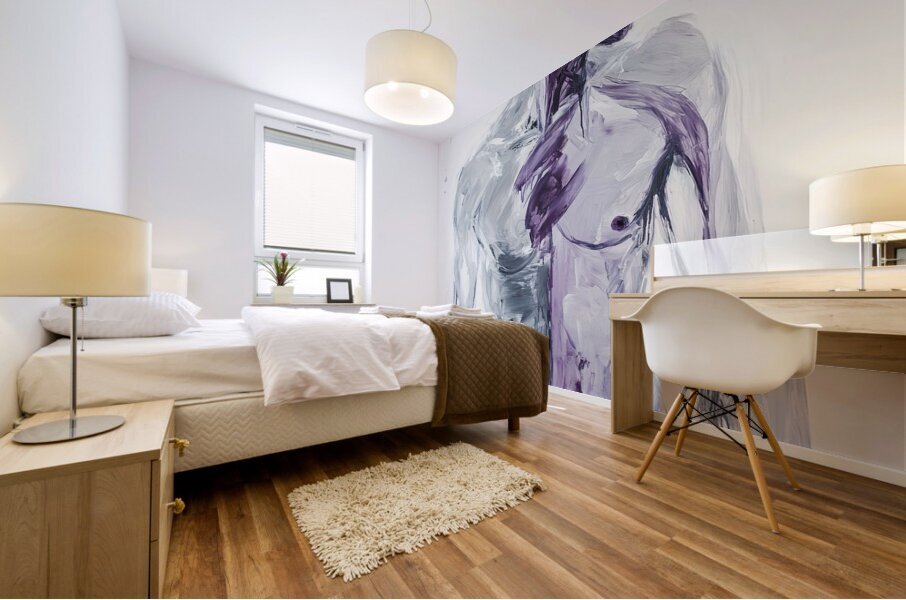 Anatomical Study Purple H529ZN 55 Mural print