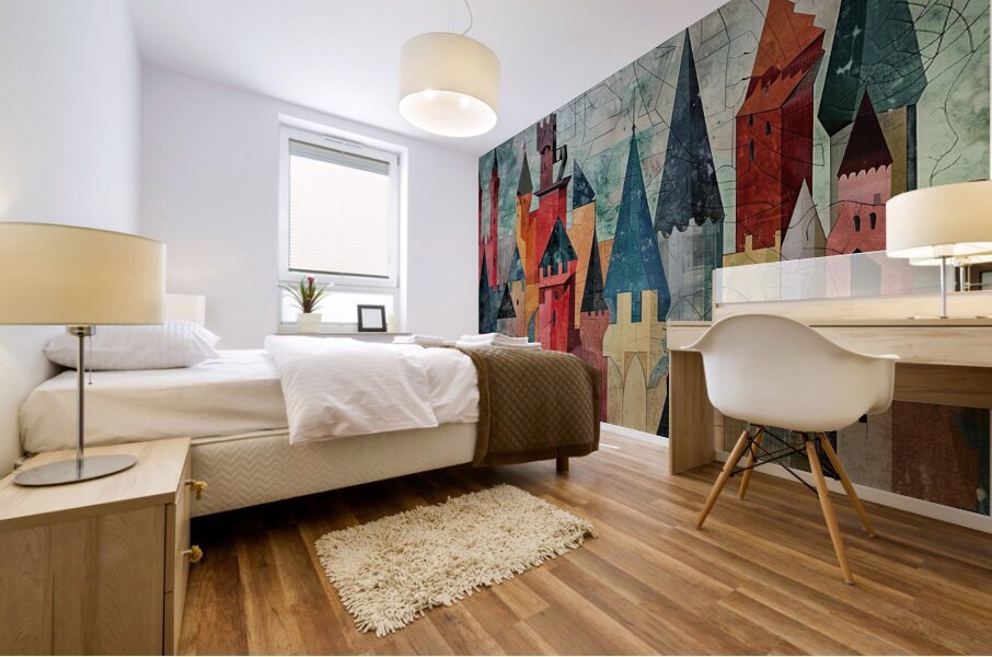 Castles in the Clouds 7P3H9N 58 Mural print