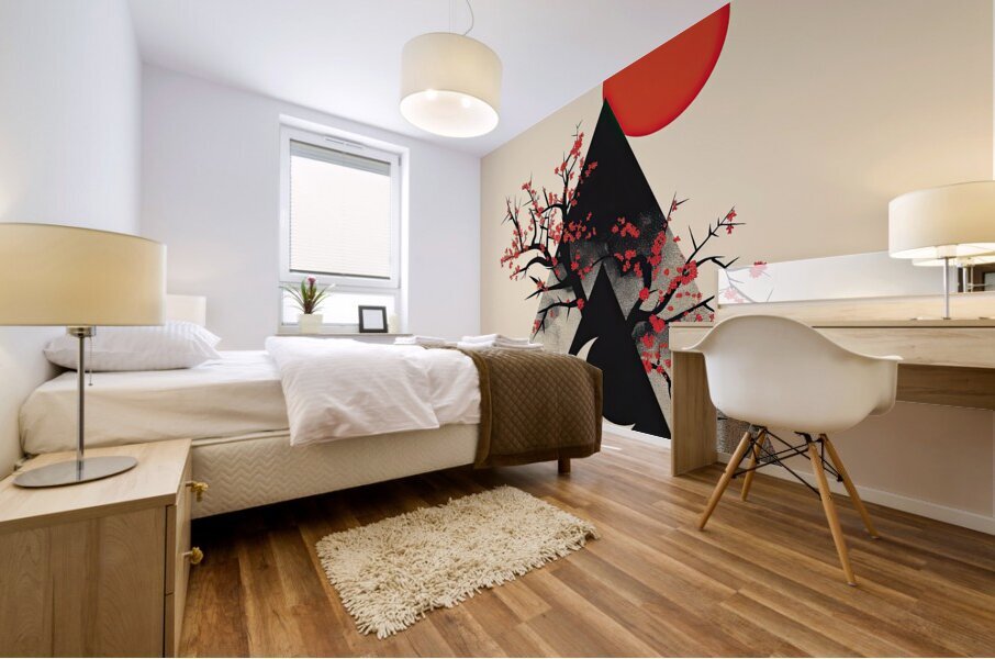 Celestial Bloom Triangle 7H3N2Z 55 Mural print