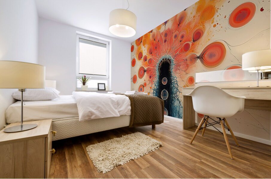 Celestial Bloom QH92P3 57 Mural print