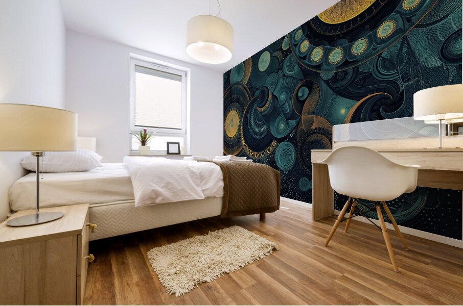 Celestial Clockwork H3N9P2 62 Mural print