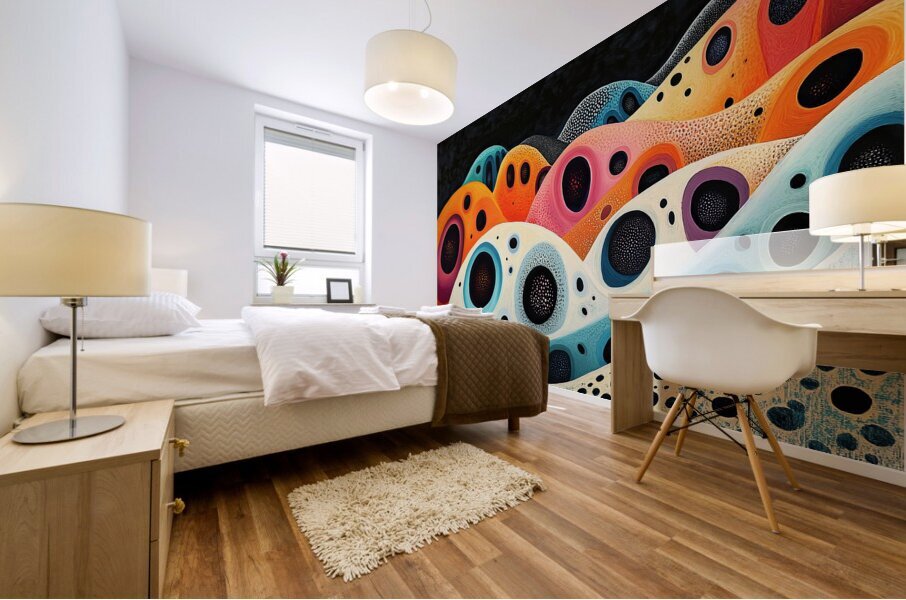 Celestial Coral Forms H3N9B2 57 Mural print