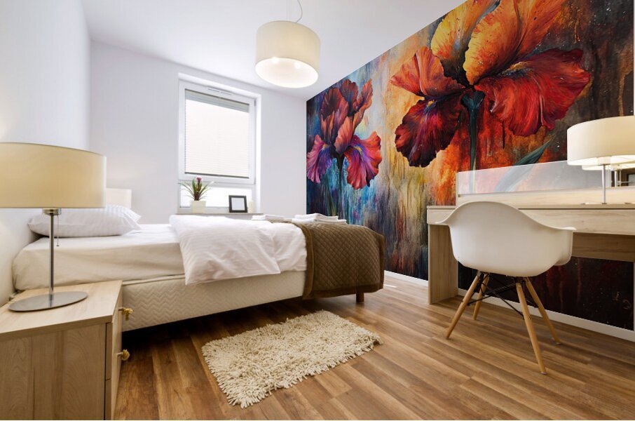 Celestial Iris Bloom Y39ZN 60 Mural print