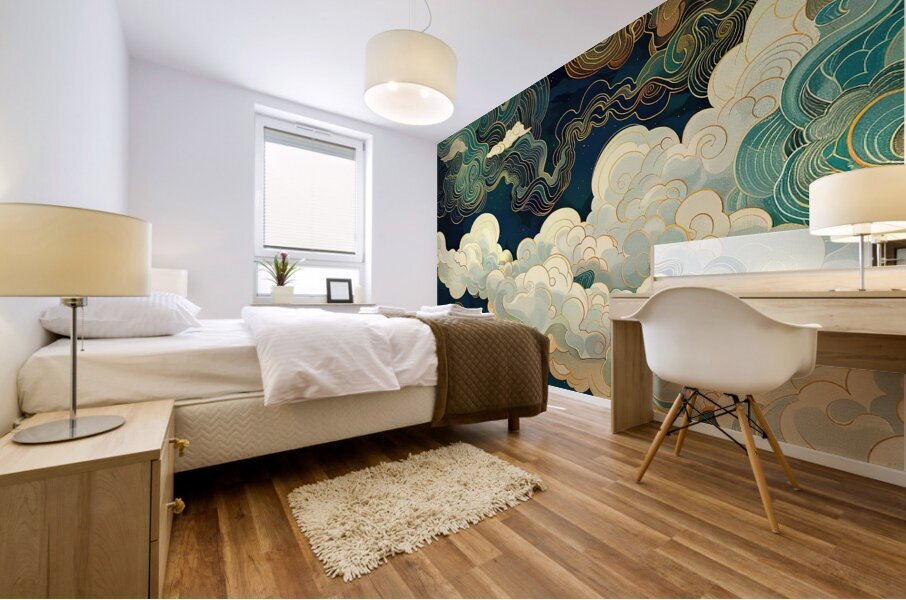 Celestial River Flows Y89K4D 64 Mural print