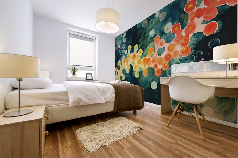 Cellular Echoes ZH92N3 52 Mural print